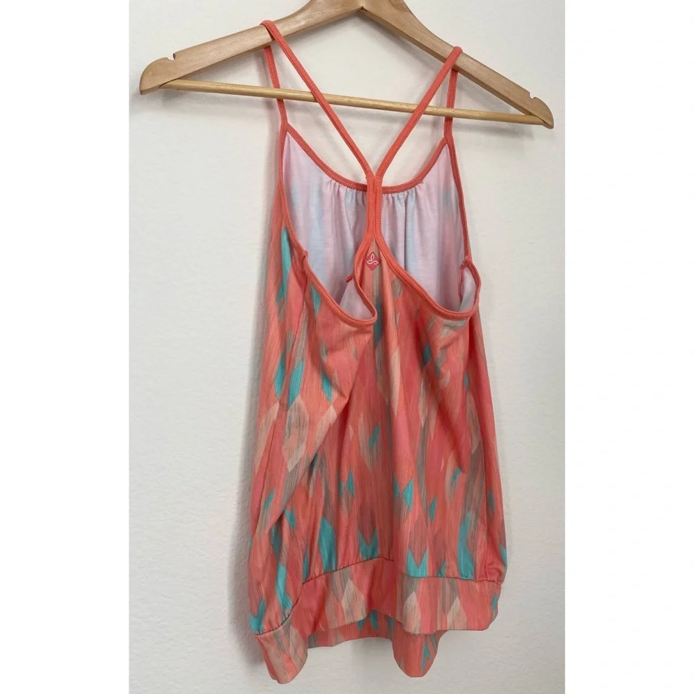 PrAna • Andie Abstract Print Thin Racerback Strap Activewear Tank Top - Picture 10 of 14